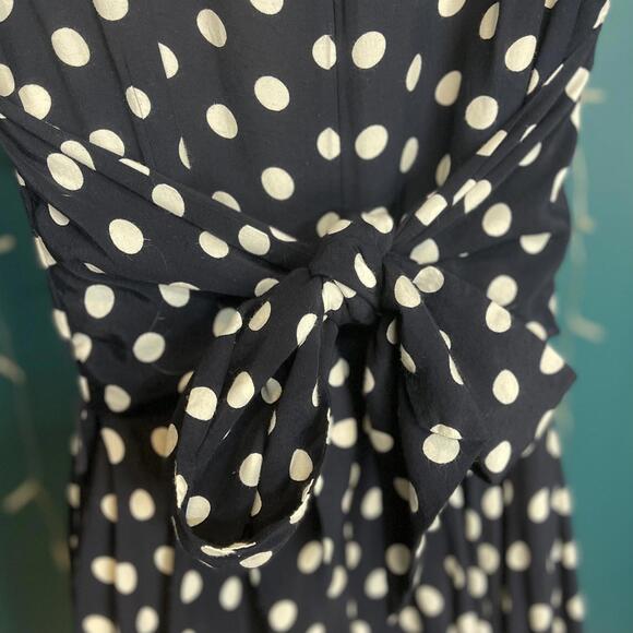 Vintage 1980s Joseph Ribkoff Polka Dot Dress Size S/M - Picture 4 of 9